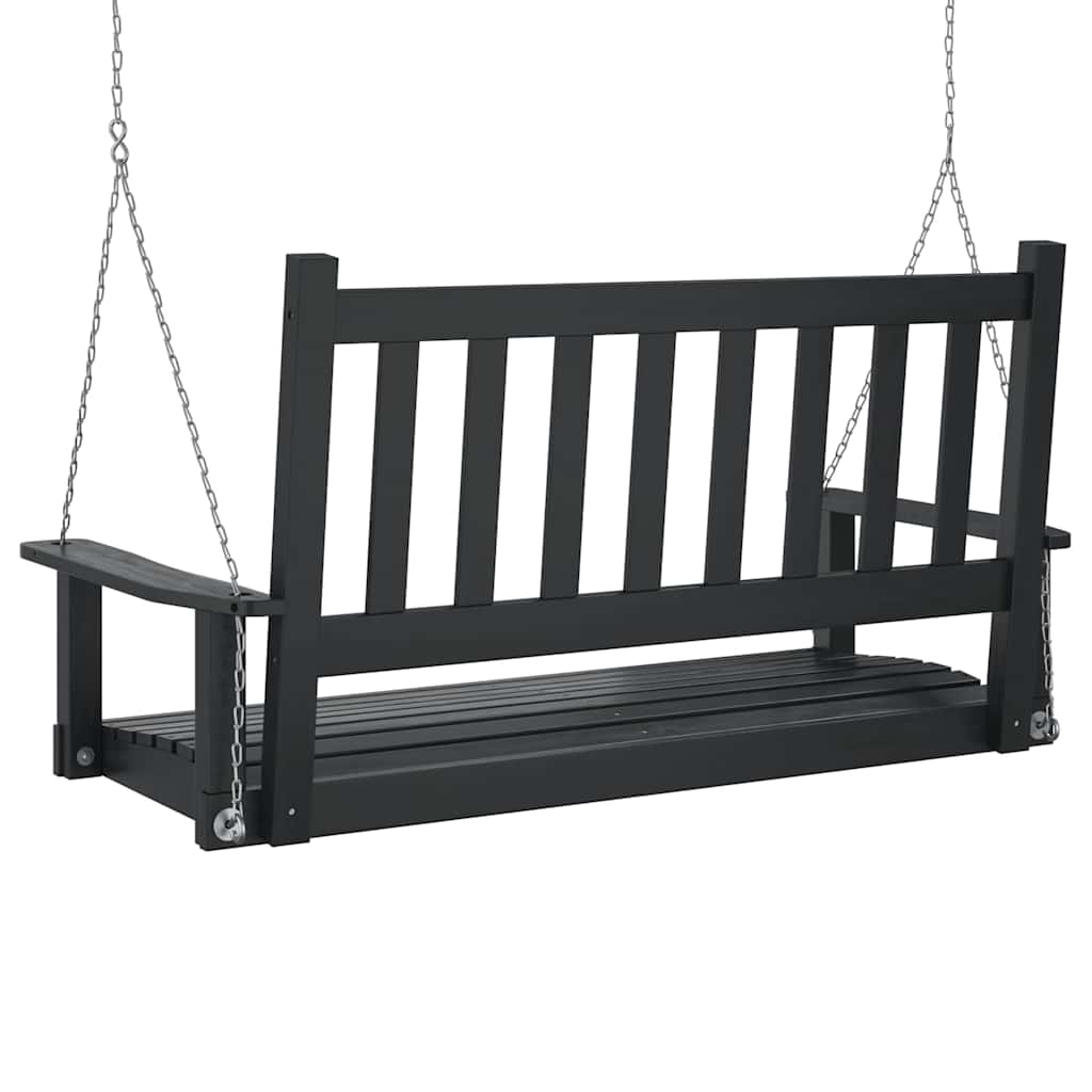Banc De Balançoire De Jardin Chaînes En Métal Bois Massif Sapin