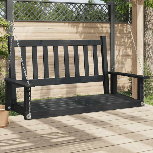Banc De Balançoire De Jardin Chaînes En Métal Bois Massif Sapin