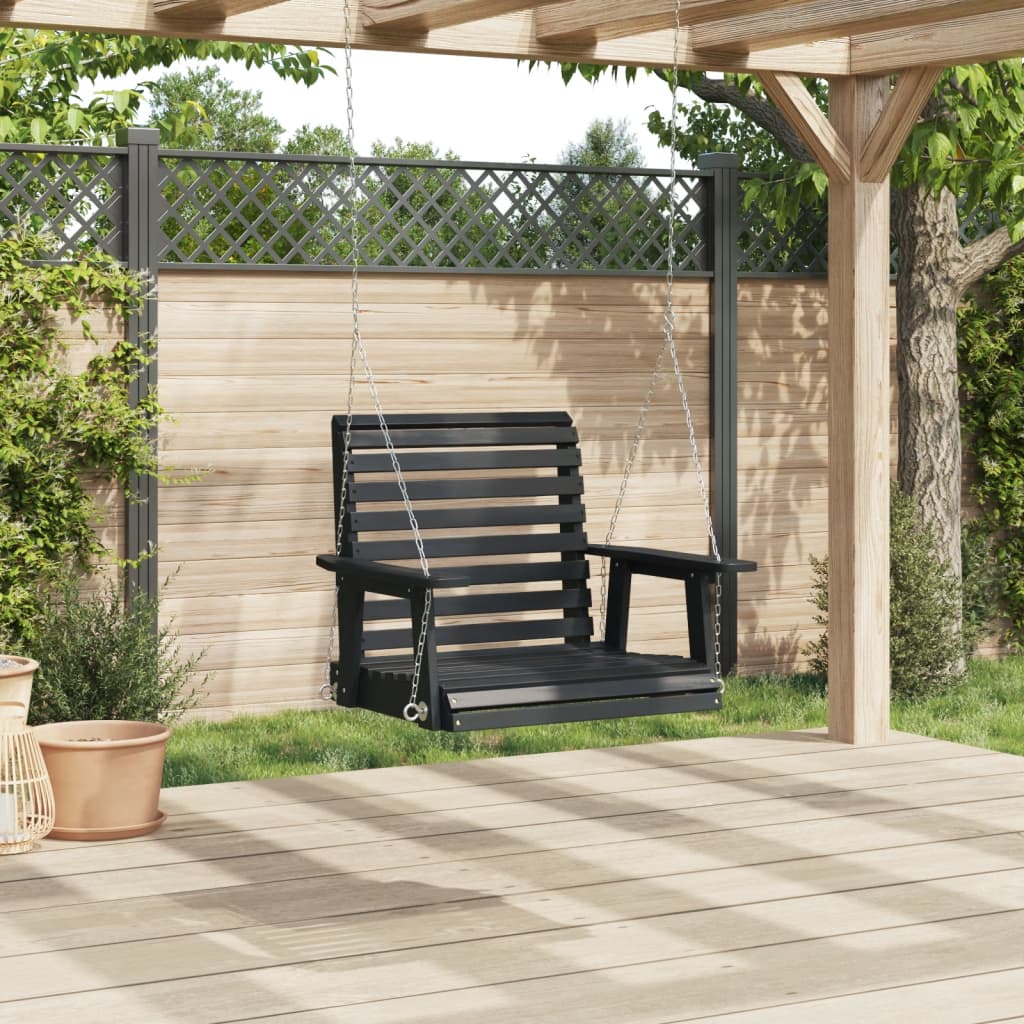 Chaise Balançoire De Jardin Chaînes En Métal Bois Massif Sapin