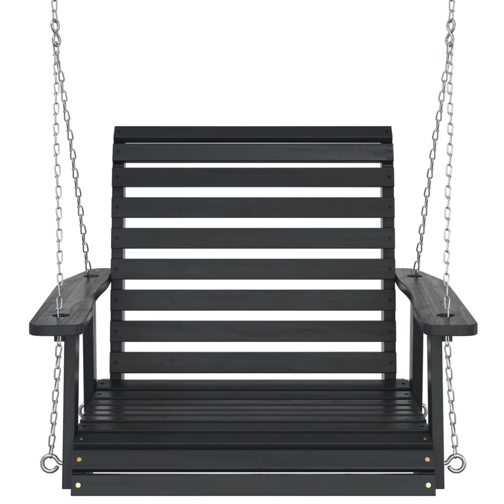 Chaise Balançoire De Jardin Chaînes En Métal Bois Massif Sapin