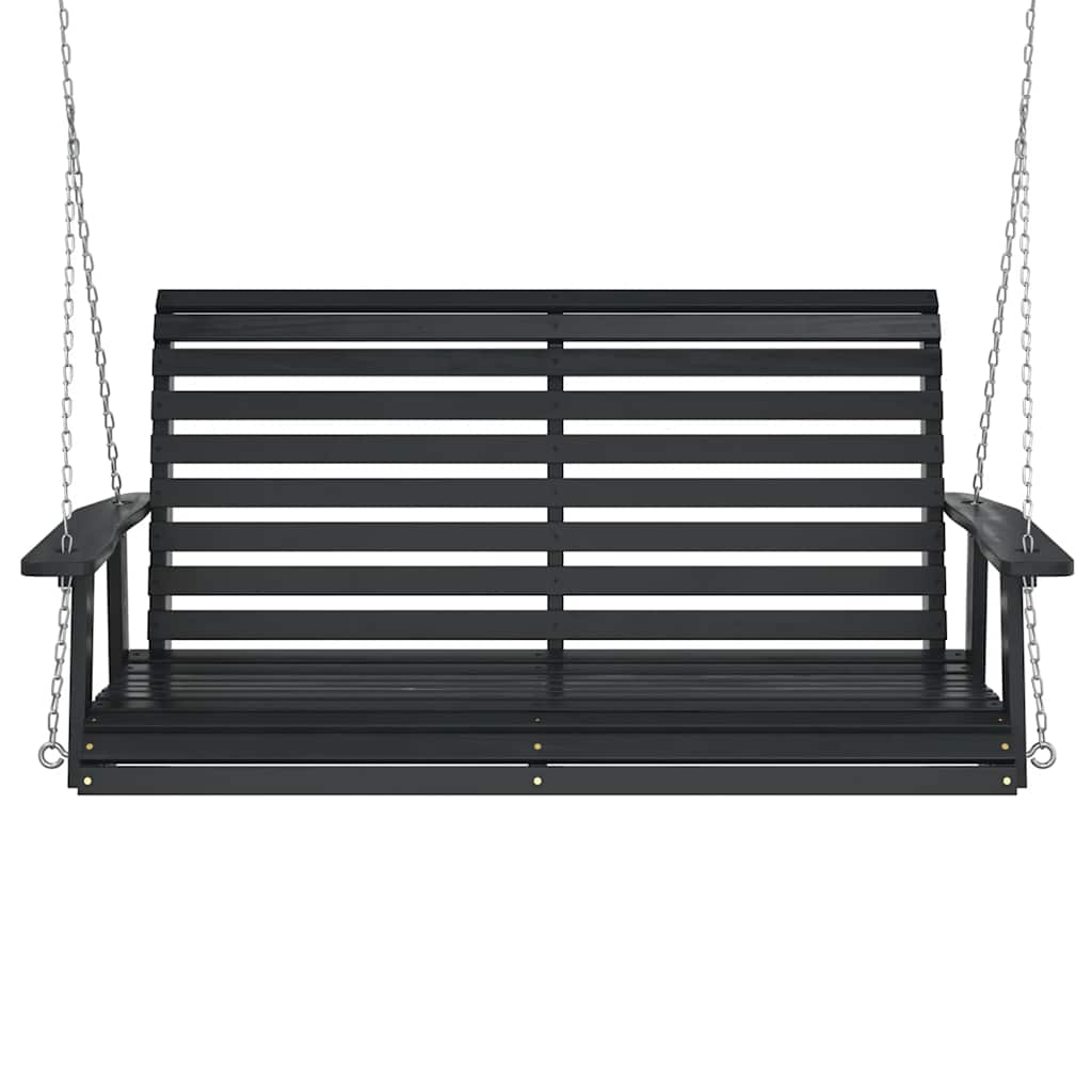 Banc De Balançoire De Jardin Chaînes En Métal Bois Massif Sapin