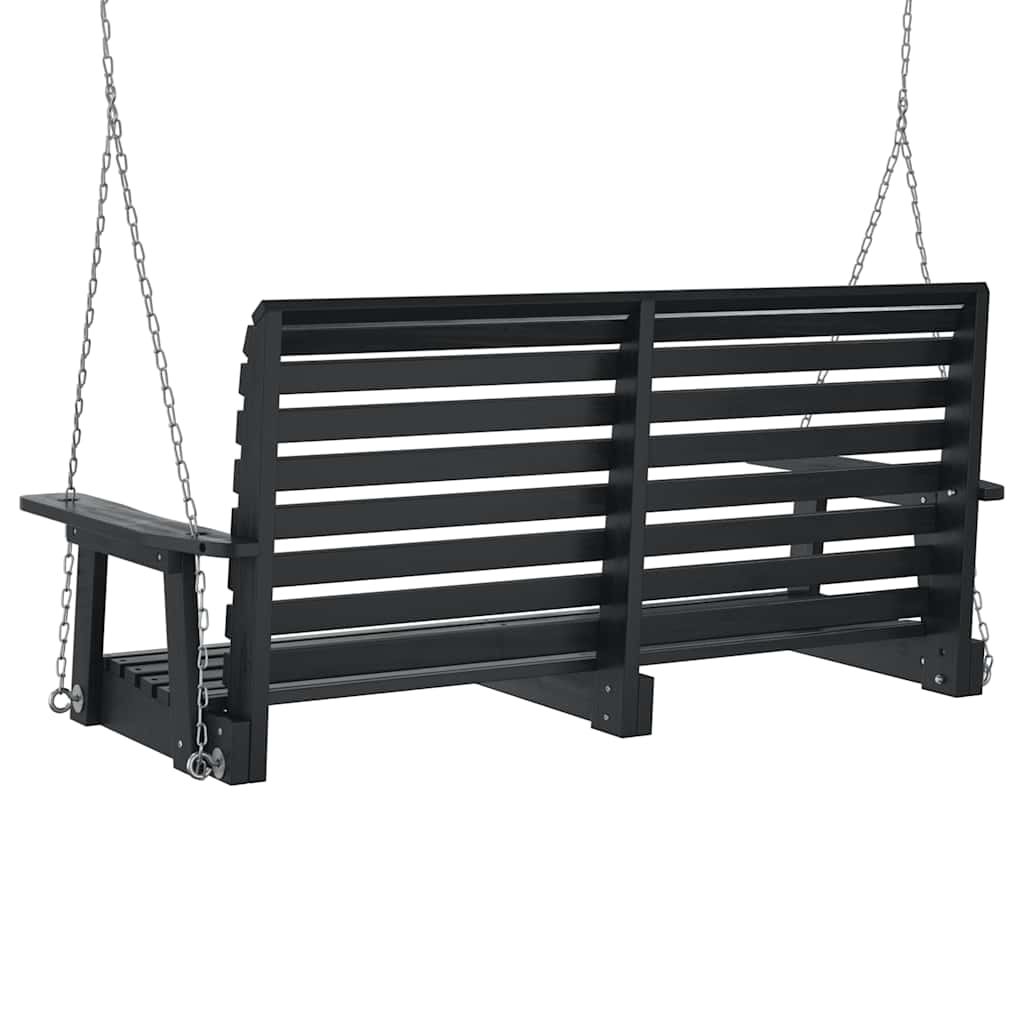Banc De Balançoire De Jardin Chaînes En Métal Bois Massif Sapin