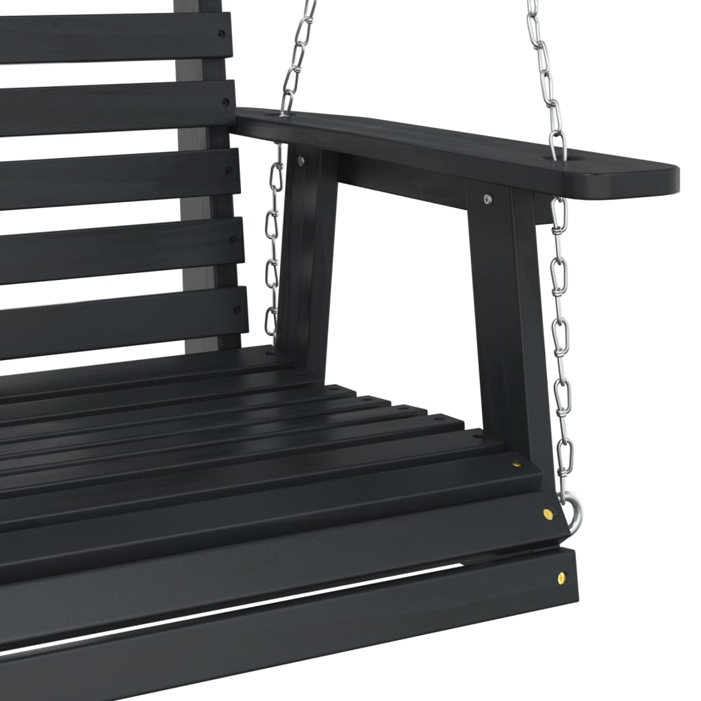 Banc De Balançoire De Jardin Chaînes En Métal Bois Massif Sapin