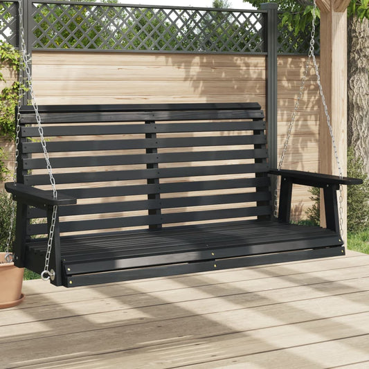 Banc De Balançoire De Jardin Chaînes En Métal Bois Massif Sapin